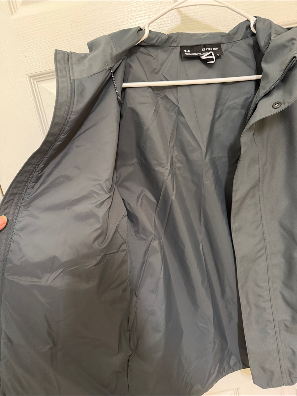 Under Armour Men's Hooded Rain Jacket in Slate Gray - Picture 5 of 7